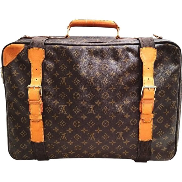 (S6) Authentic Louis Vuitton Travel Bag Satellite 53 Brown Monogram Luxury Vinta - Picture 1 of 9